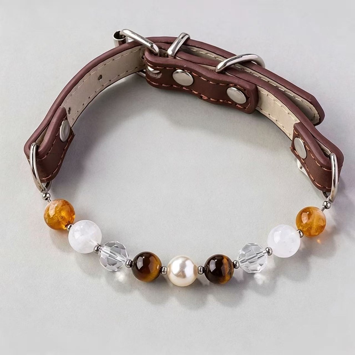 Natural Stone Bead Collar — view 10